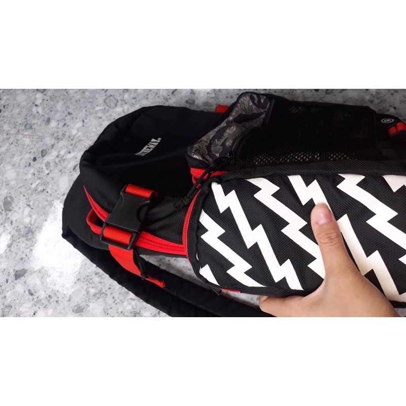 Balo 5theway camo đen đỏ