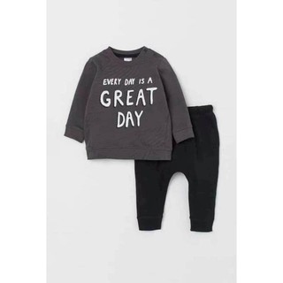 Set bộ bé trai H.m auth siêu đẹp, chuẩn soái ca size 18-24m