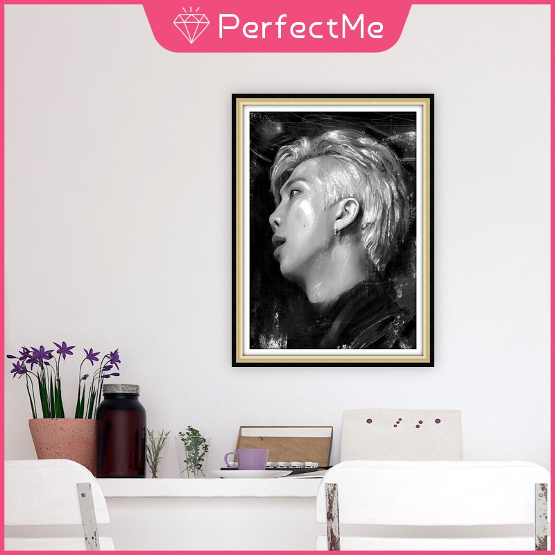 Tranh Đính Đá 5D Tự Làm Hình BTS 30x40cm Trang Trí Nhà Cửa