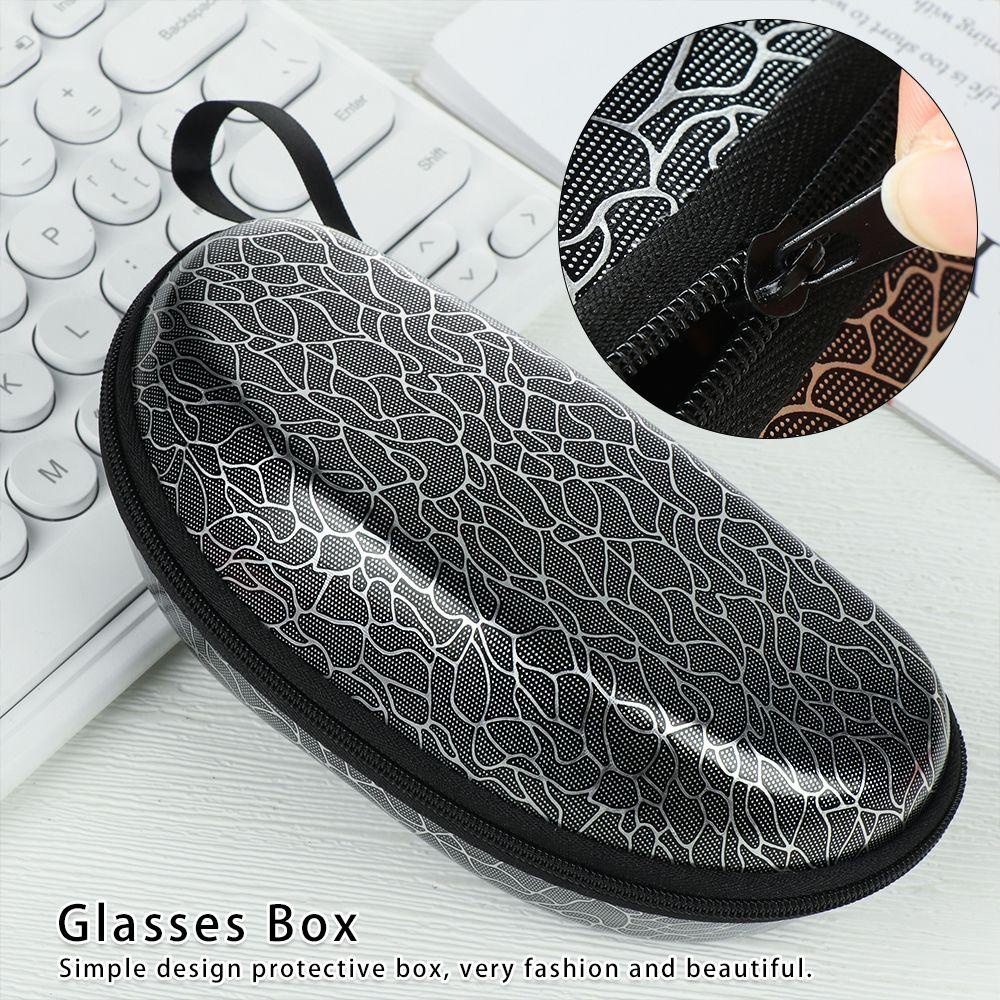 ESPO Hộp Đựng Mắt Kính Có Khóa Kéo Phong Cách Vintage Giá Đỡ