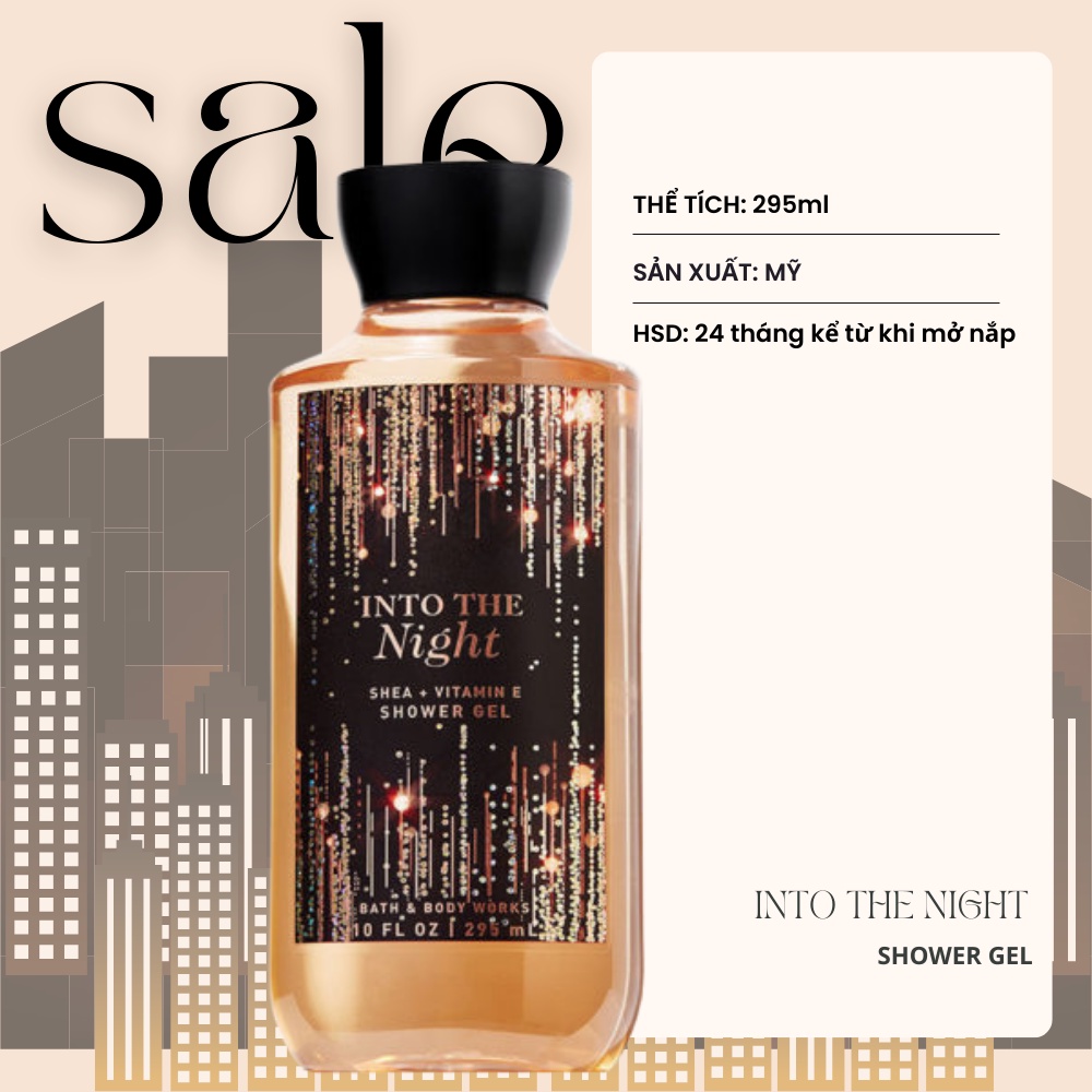 SỮA TẮM BATH & BODY WORKS SHOWER GEL INTO THE NIGHT 295ML