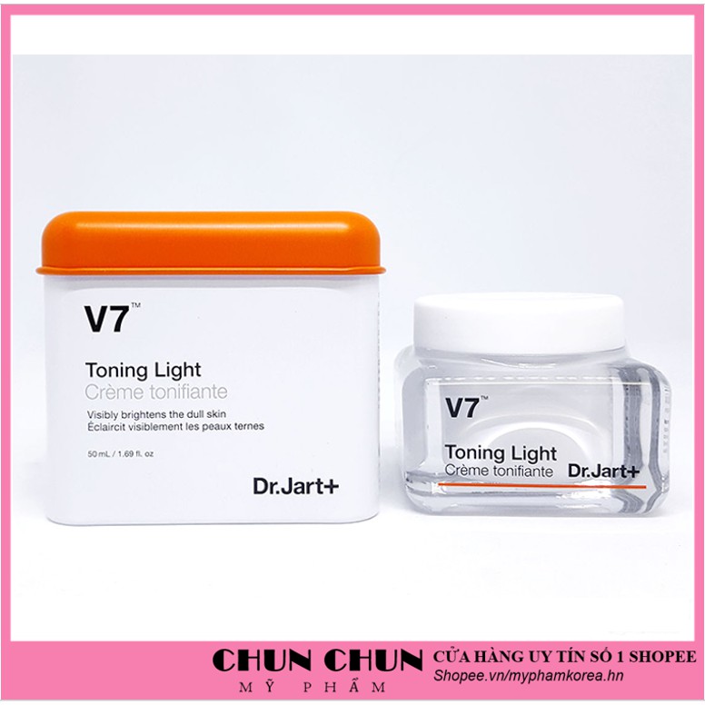 Kem V7 dưỡng trắng da chuyên sâu làm mờ thâm nám V7 Toning Light Dr.jart+ Hàn Quốc 50ml giúp da trắng sáng tự nhiên