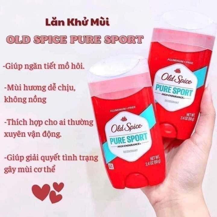 Sáp Lăn Khử Mùi Nam Old Spice Cho Làn Da Khô Thoáng, Diệt Khuẩn, Lưu Hương 24H
