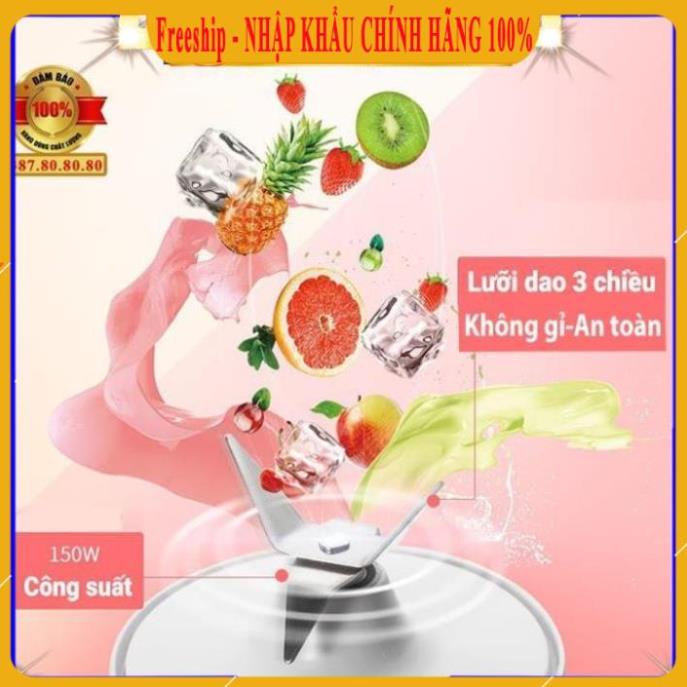 [ 9s LÀ XONG - BẢN MỚI ] Máy xay sinh tố cầm tay đa năng/ Máy xay cầm tay mini sạc điện chỉ với 9 giây Meet Juice 500ml