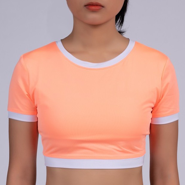 Áo Croptop ❤️FREESHIP ❤️Áo Thể Thao Nữ Viền Trắng Tập Gym, Yoga CH027