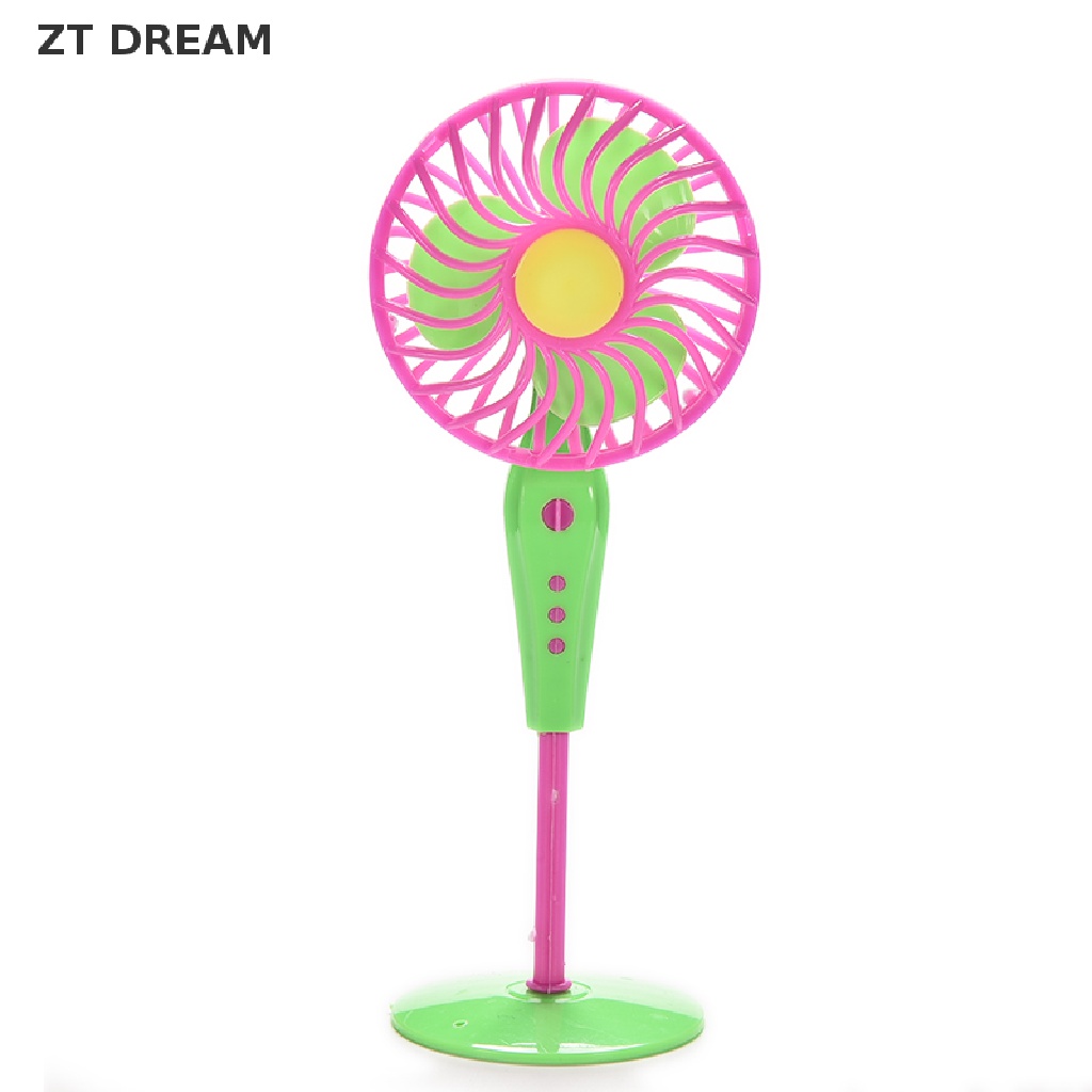 ZTD 1 X Mini Fan Toys for Barbies Kids Dollhouse Furniture Accessories Color Random 07