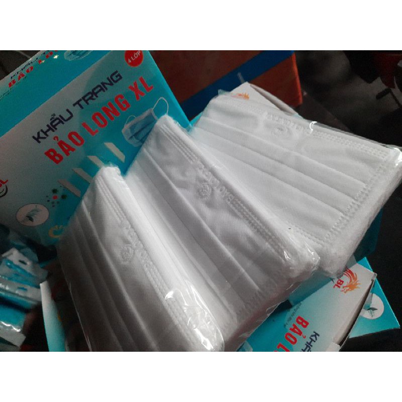 khẩu trang bảo long XL.( hàng chất lượng ). một hộp 50 cái.