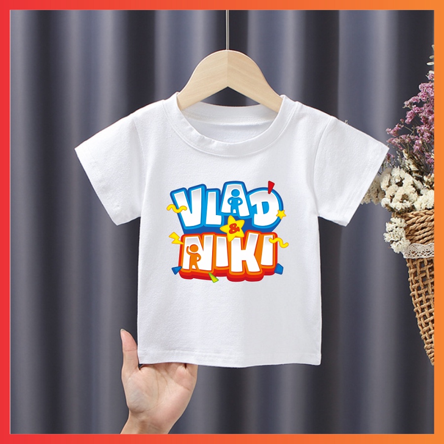 Áo thun cho bé in hình Nikita Vlad cực chất cho bé trai