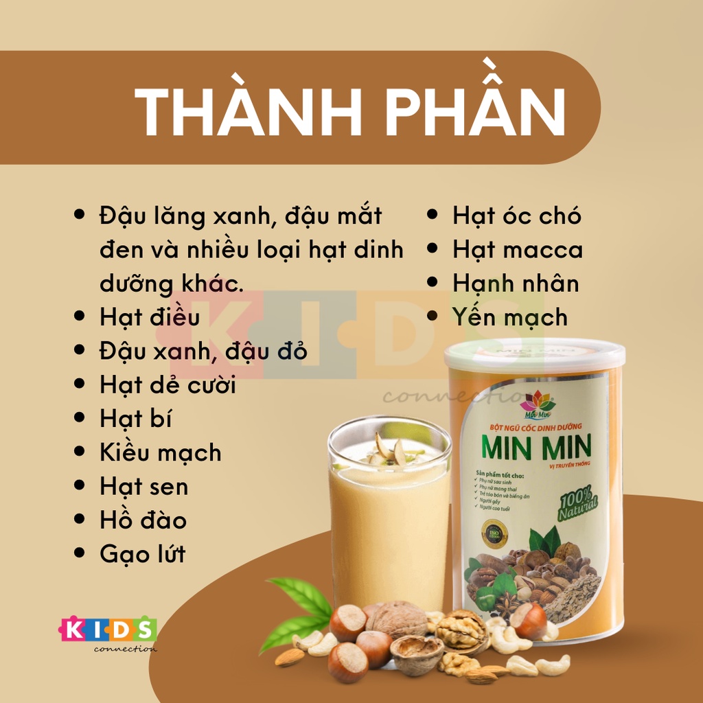 Ngũ cốc dinh dưỡng bà bầu/ lợi sữa Min Min 29 Loại Hạt cao cấp (1kg/2hộp)