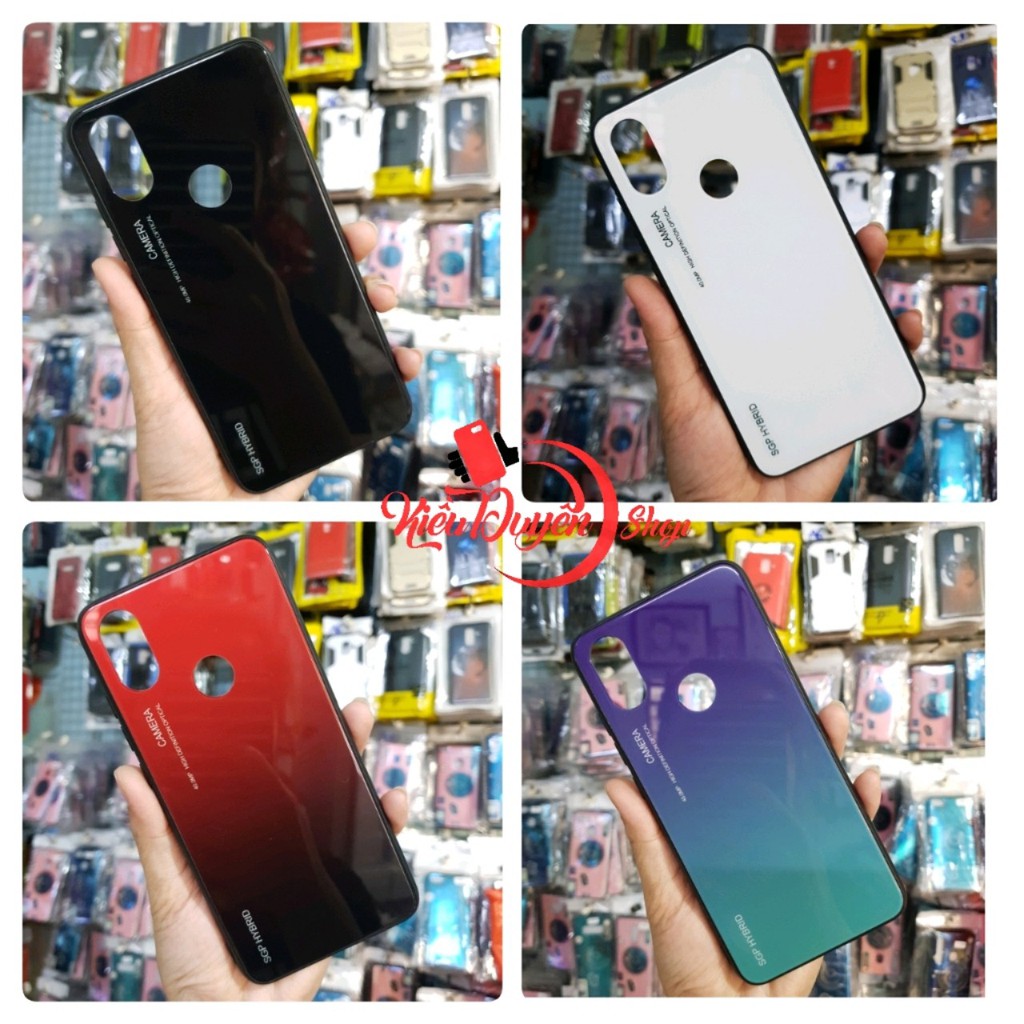 Ốp lưng Xiaomi Mi 8,Ốp lưng Kính đa sắc