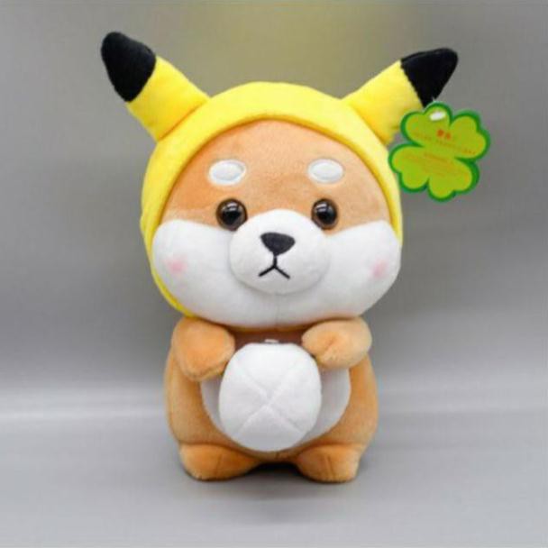 Gấu bông gối ôm chú chó Shiba Cosplay