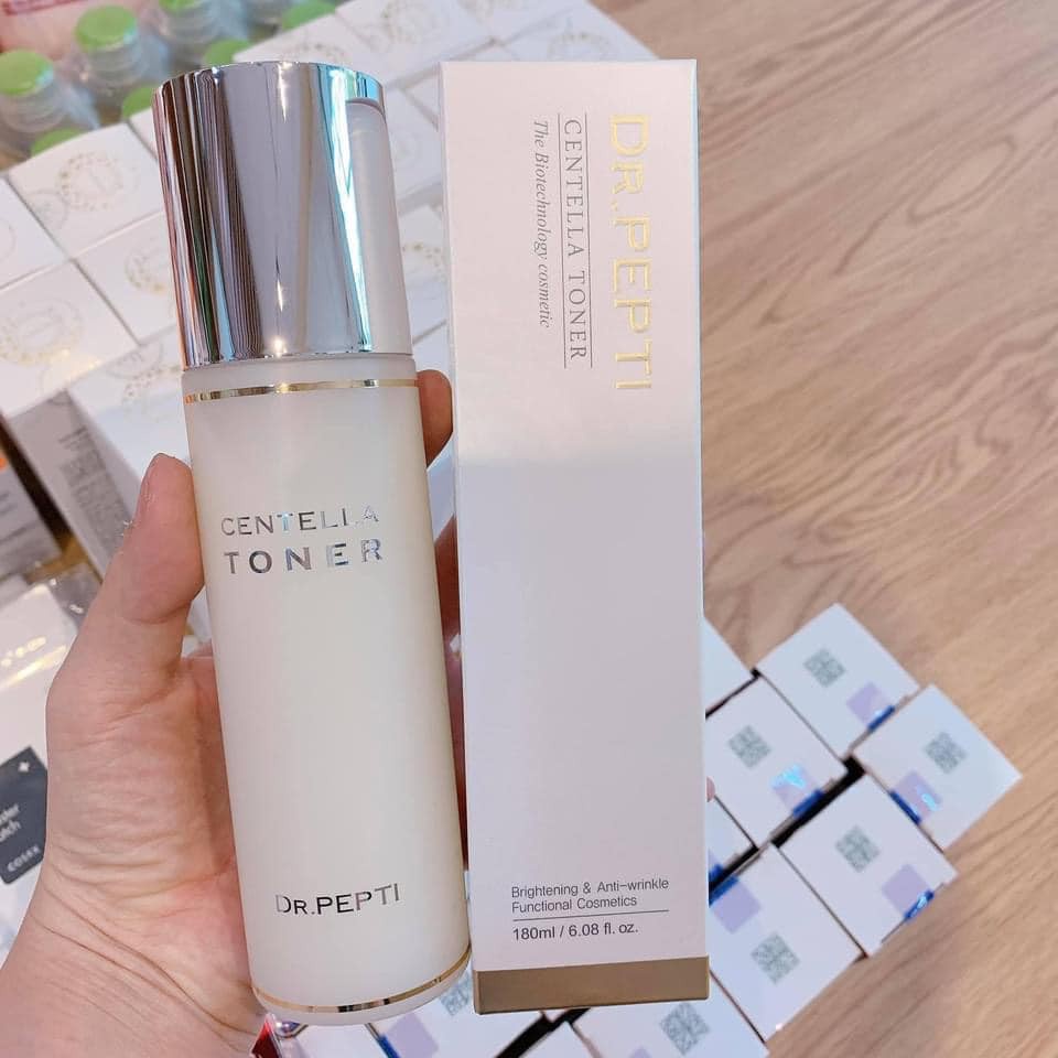 [Chính Hãng] Nước Hoa Hồng Dưỡng Da Căng Bóng Dr.Pepti Centella Toner 180ml Hàn Quốc | BigBuy360 - bigbuy360.vn