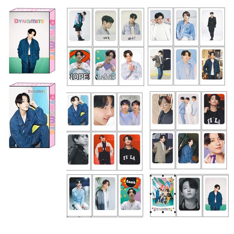 Lomo card BTS Thẻ ảnh nhóm nhạc Kpop BTS Dynamite