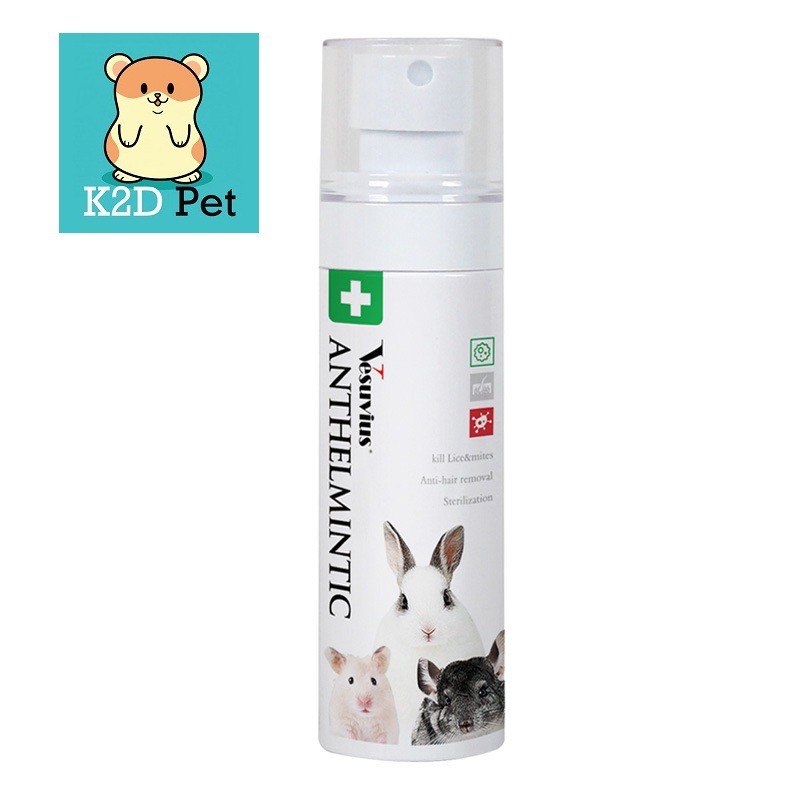 [100ml] Xịt kháng khuẩn, xịt khử mùi Jonsanty cho hamster, Guinea Pig (bọ ú, chuột lang), thỏ, sóc bắc mỹ, chinchilla