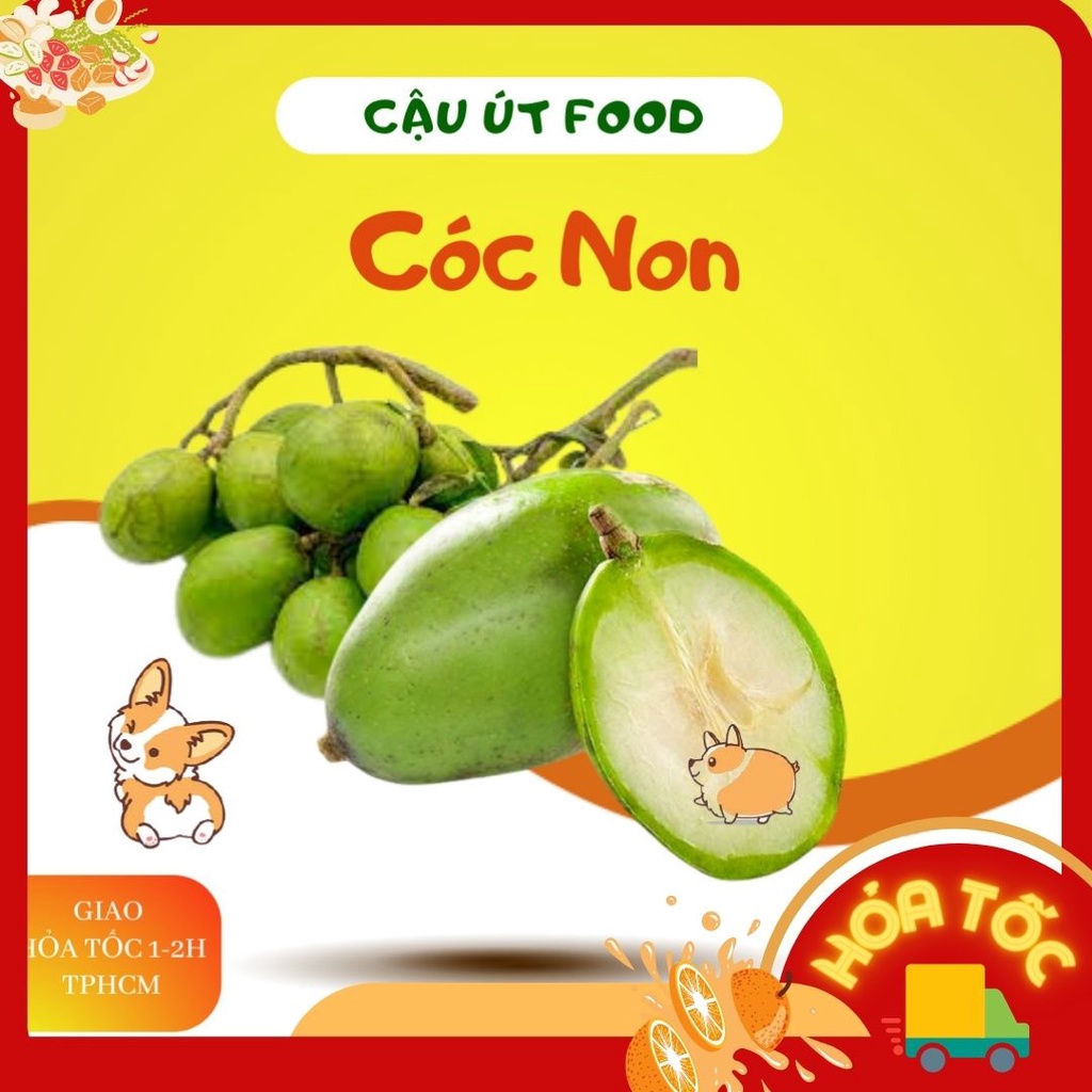 Cóc non nguyên trái, Cóc non mắm ruốc, Cóc Thái, Ăn vặt mẹ bầu, Cậu Út Food