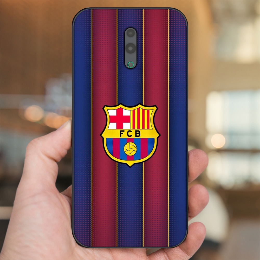 Ốp lưng Oppo Reno viền đen in hình Barcelona Barca