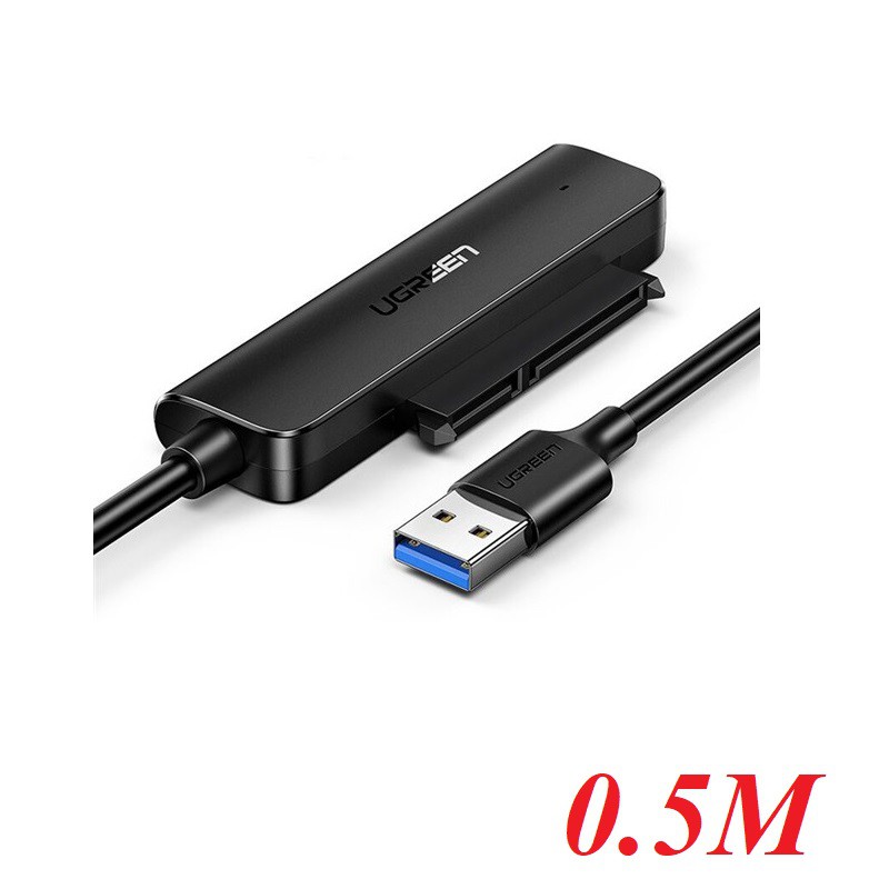 0.5m bộ đọc ổ cứng ssd usb a 3.0 ra 2.5 inch sata 50cm Ugreen 70609 CM321
