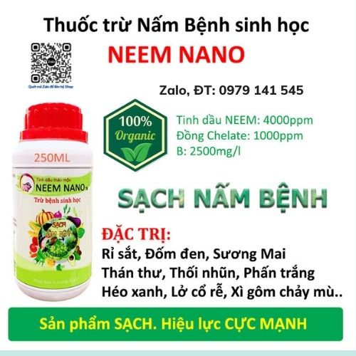 Combo Thuốc Sinh Học Phòng Trừ Bệnh Nấm, Sâu, Nhện, Trĩ Cho Rau Sạch, Hoa Hồng, Cây Cảnh Hiệu Quả, An Toàn, 250ml/chai