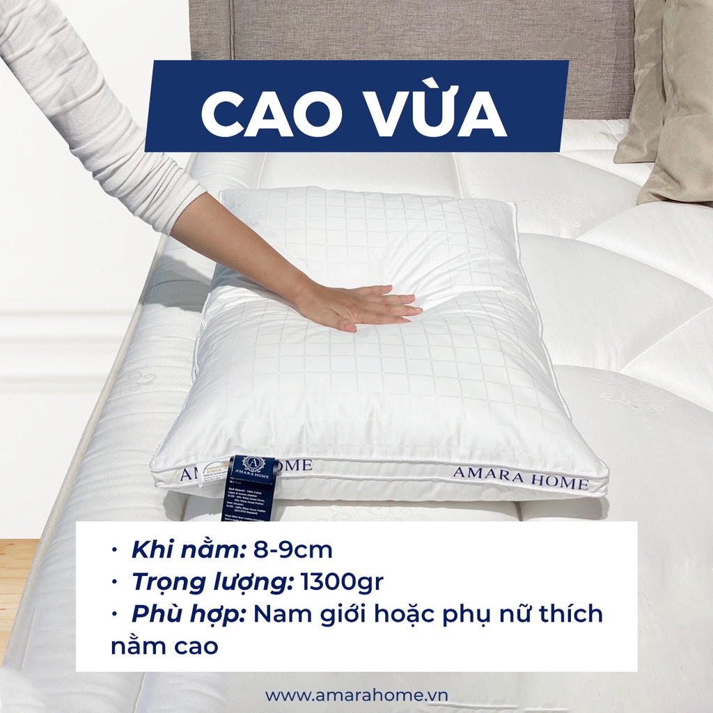 RUỘT GỐI LÔNG NGỖNG AMARA 4 CẤP ĐỘ