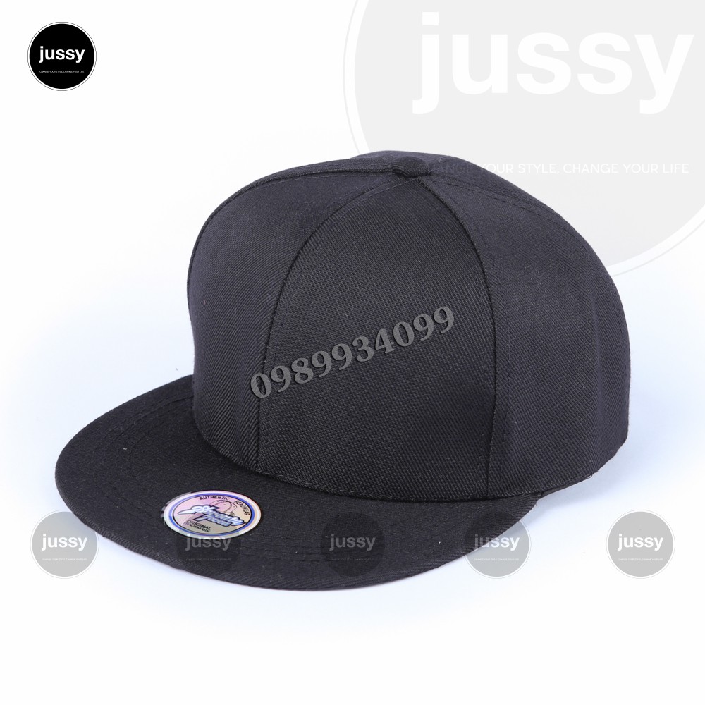 MŨ SNAPBACK TRƠN ĐEN FORM ĐẸP