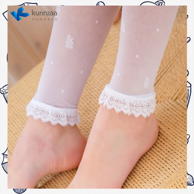 Quần tất cho bé gái PinShang ren mỏng thoáng khí chống muỗi màu sắc xinh xắn