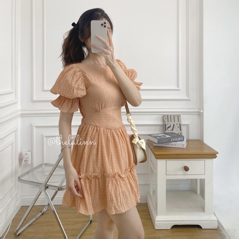 [ ẢNH THẬT ] Đầm xốp hở lưng 𝐒𝐨𝐟𝐭 𝐝𝐫𝐞𝐬𝐬 /thelalinn