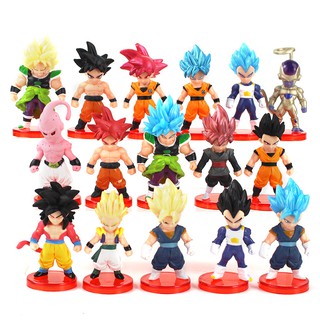 Bộ 16 Mô Hình Nhân Vật Trong Truyện Dragon Ball - Có Giá Đỡ ( Mẫu 2 )