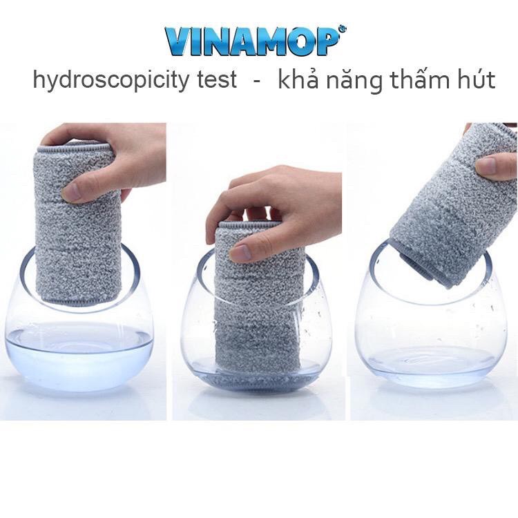 Bông lau nhà vinamop hình chữ nhật thay thế cho chổi lau nhà tự vắt VNM01