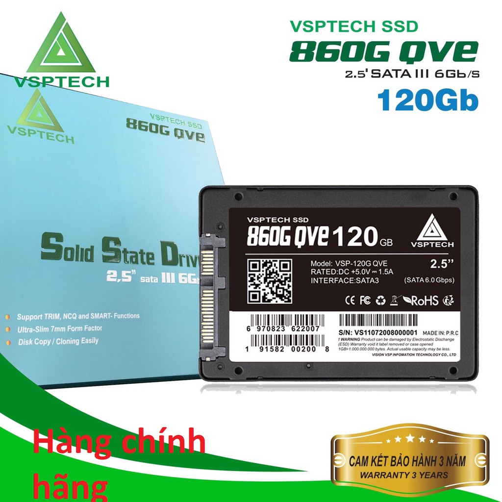 [Mã ELMS4 giảm 7% đơn 500K] { Hỗ trợ cài win } Ổ cứng SSD 240Gb 120Gb chuẩn sata 3.0 bảo hành 3 năm chính hãng | BigBuy360 - bigbuy360.vn
