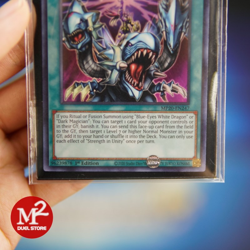 Lá bài Yugioh MP20-EN247 - Strength in Unity - Ultra Rare - Đóng gói theo tiêu chuẩn M2SCCQ-Lite