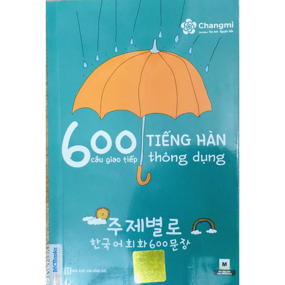 Sách - 600 câu giao tiếp tiếng hàn thông dụng