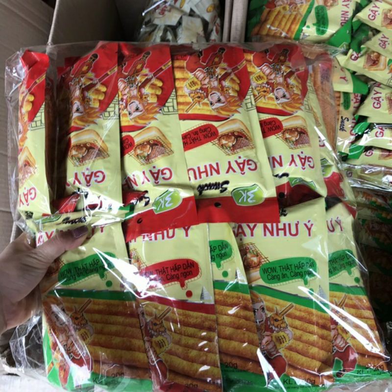 30 gói snack gậy như ý giòn ngon