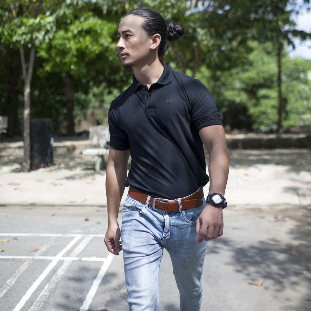 Áo thun POLO màu Đen - THEBESTMAN | BigBuy360 - bigbuy360.vn
