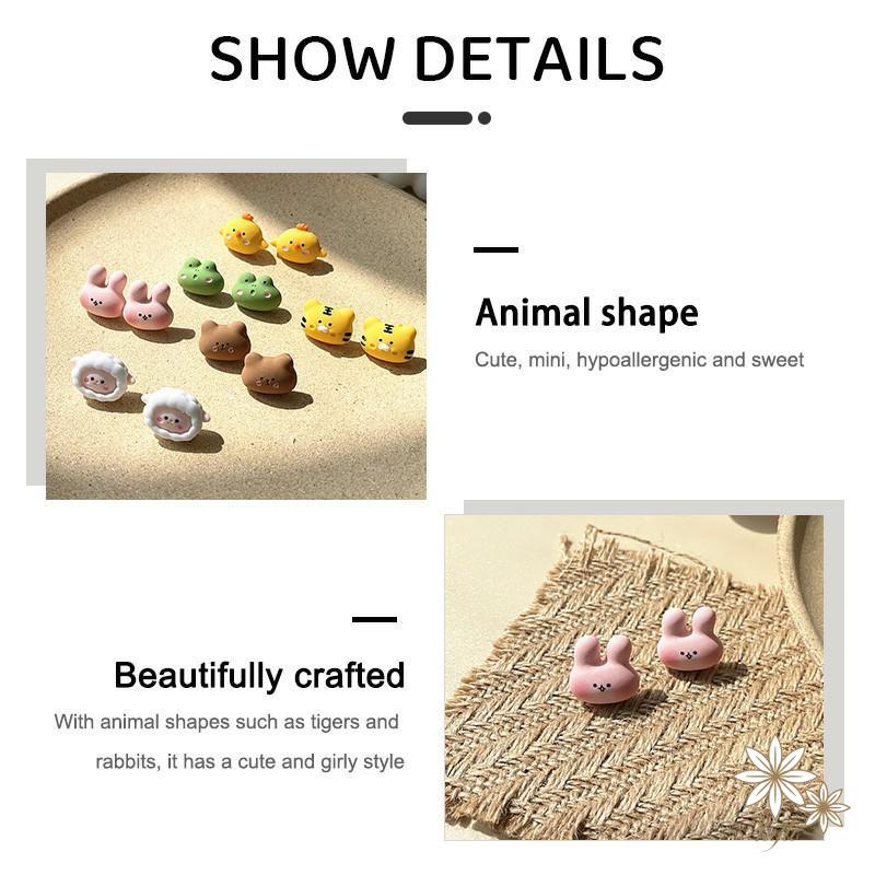 Khuyên Tai Bạc 925 Hình Động Vật Dễ Thương