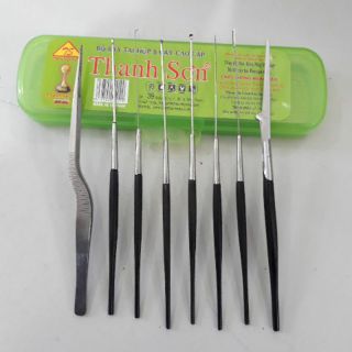 Bộ lấy ráy tai 8 món tặng kèm hộp đựng