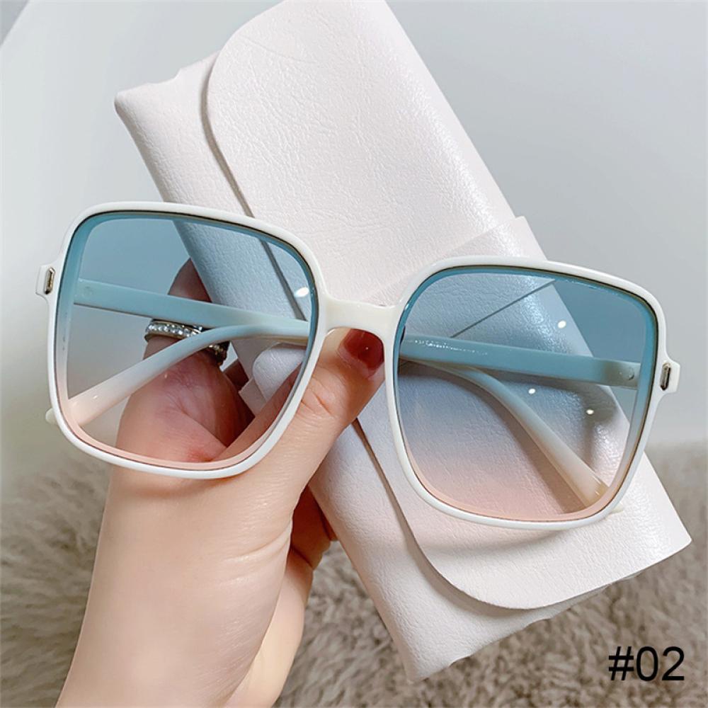 Kính Mát Gọng Vuông Chống Tia UV Phong Cách Retro Thời Trang Cho Nữ N6O6