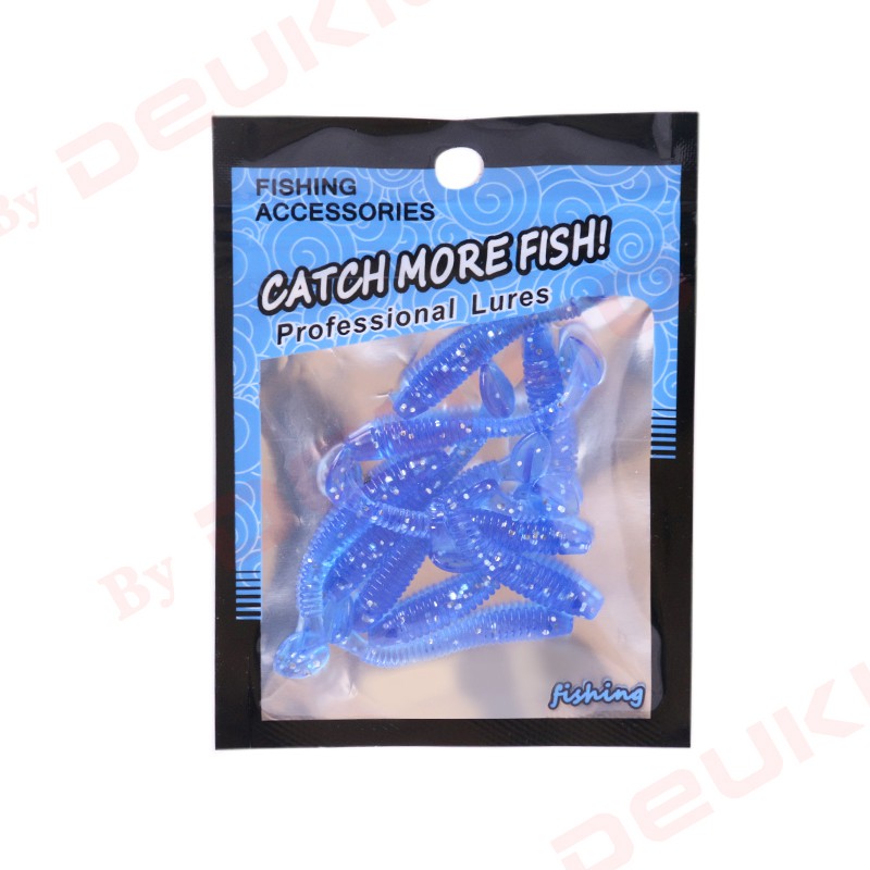 ✔️ CỔ PHIẾU CỔ PHIẾU ✔10 cái / Túi mồi câu cá 4.5 CM / 0.7G Mồi câu Tôm mềm Giun cá Lure Jig Head Tackle