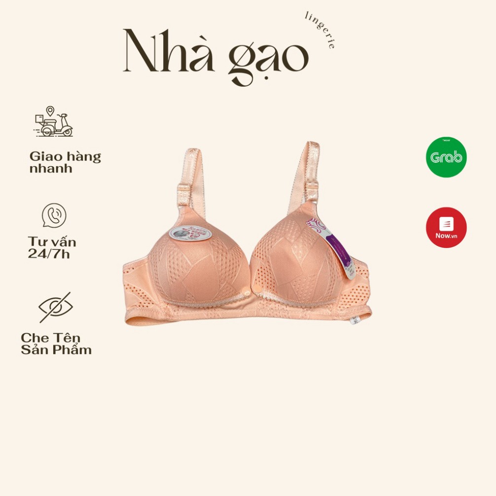 Áo lót ngực bầu cho bé con bú LỤA TĂM không gọng nâng ngực đồ lót chip bà bầu.