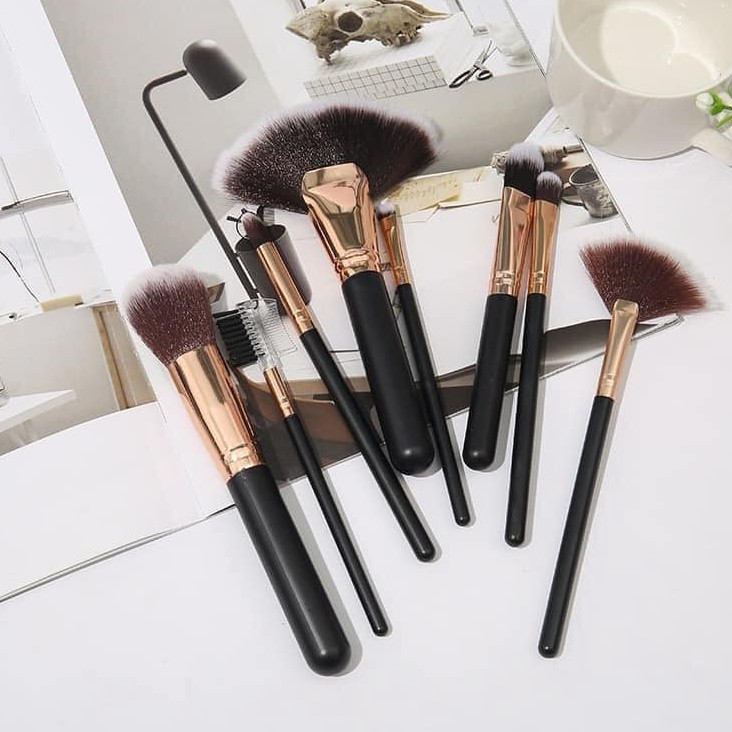 CỌ TRANG ĐIỂM NINE BEAUTY GIRL Cực Mềm – Bộ 8 Món Cao Cấp