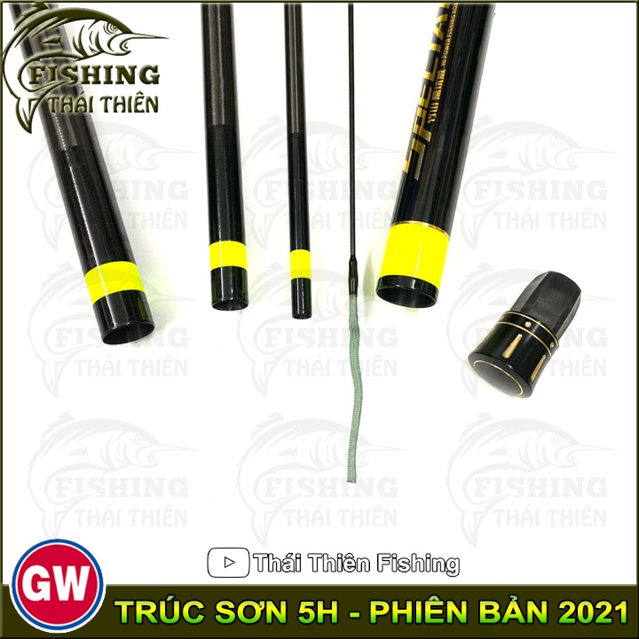 Cần Câu Tay GW Trúc Sơn Đen Chất Liệu Carbon Độ Cứng 5H Phiên Bản Đặc Biệt 2021