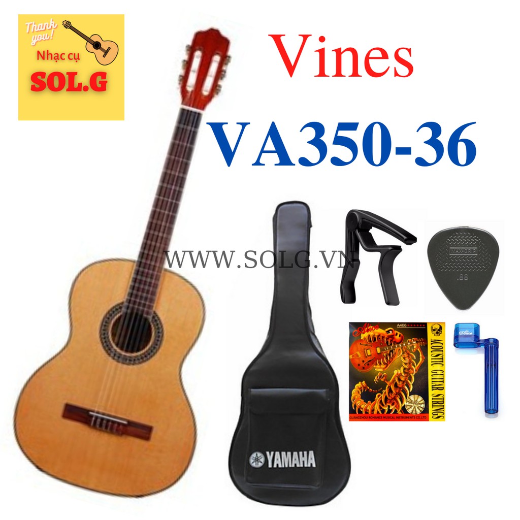 Guitar 3/4 Classic Vines VA350-36, Guitar nhỏ - Phân phối Chính hãng Sol.G