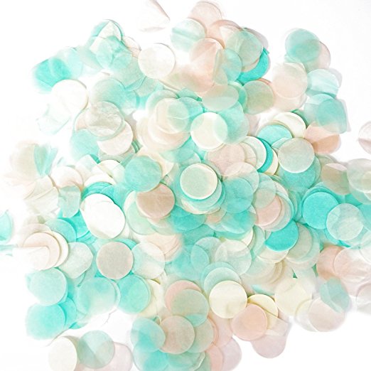 Túi 30g/Túi Bong Bóng Giấy Hình Tròn 1cm Màu Sắc Dùng Để Trang Trí Tiệc