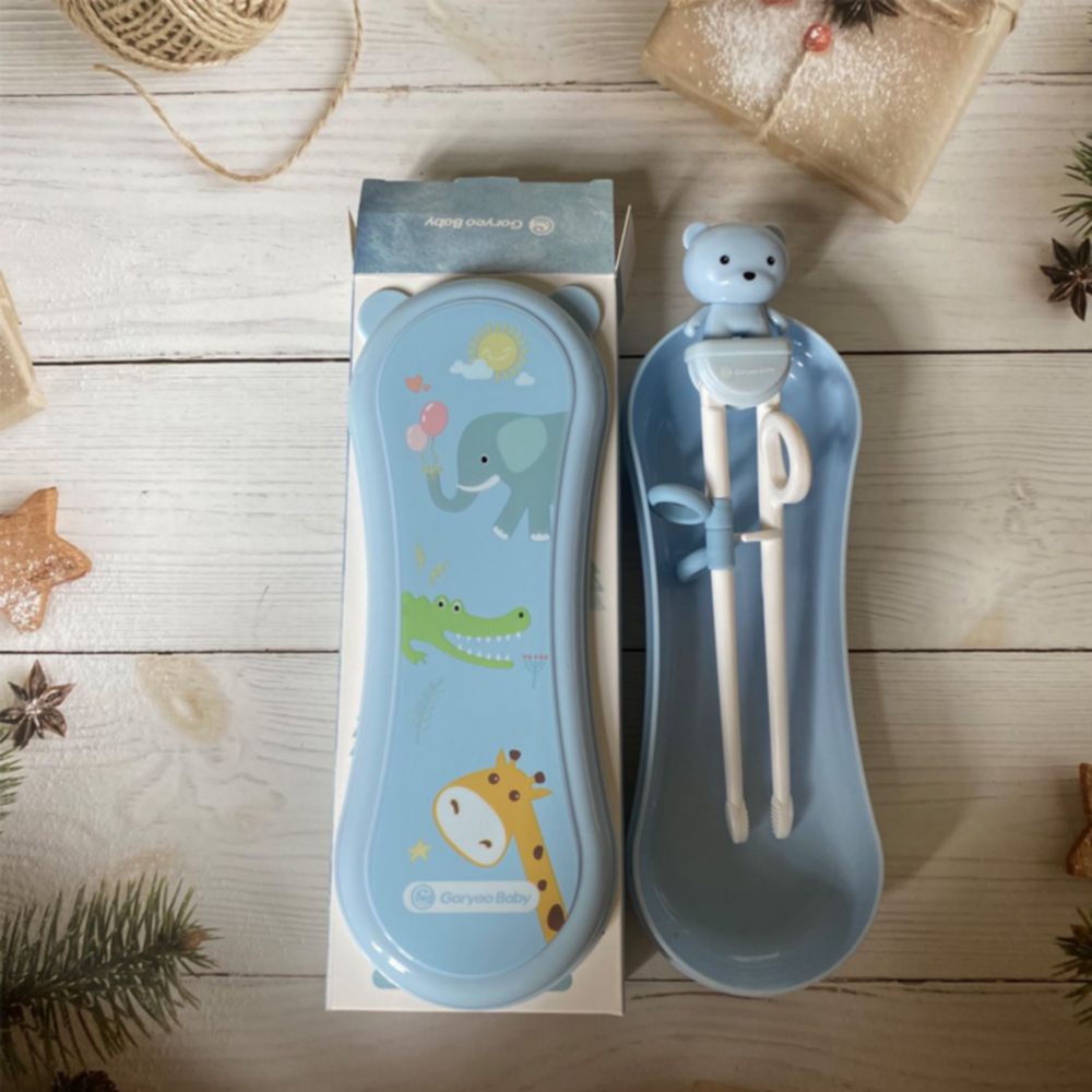 Free Ship  Set đũa ăn dặm cho bé hãng Goryeobaby nhập khẩu Hàn Quốc giúp bé tự lập