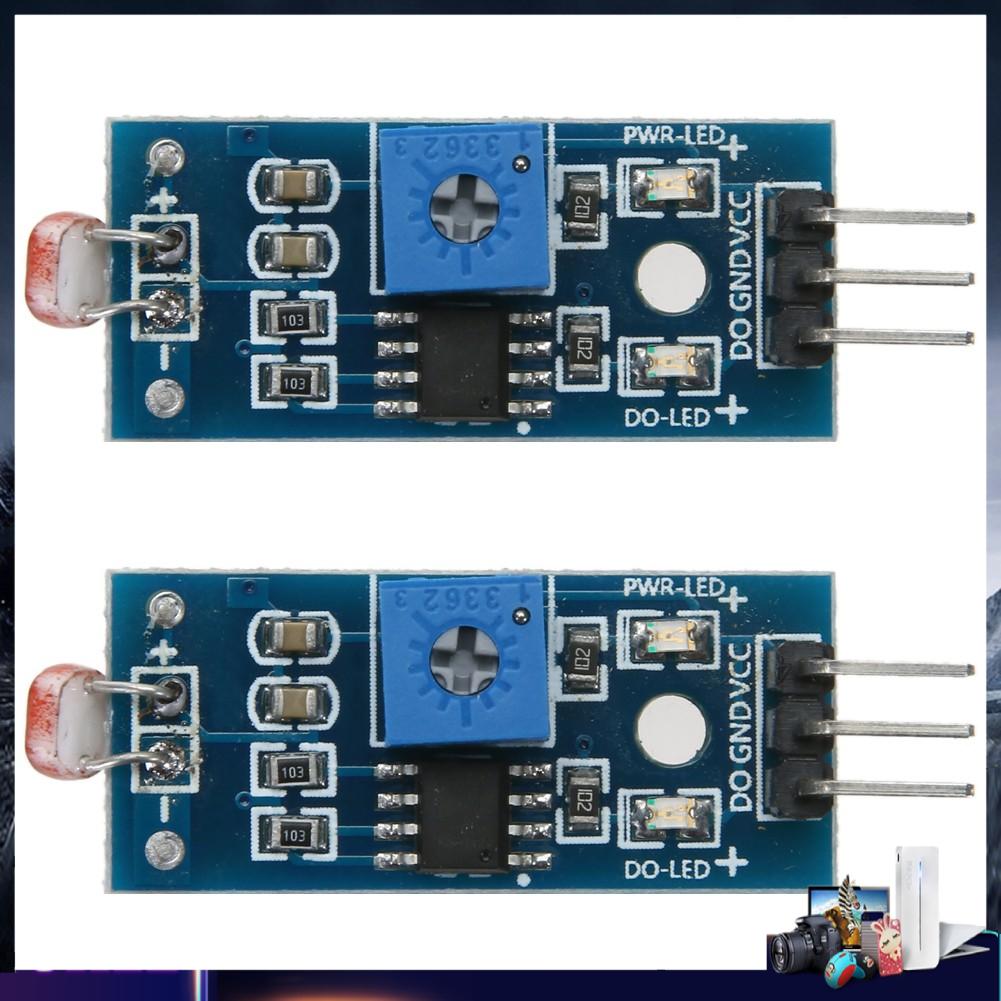 Bộ 2 mô đun điện trở cảm biến quang điện áp 3.3-5V dành cho mạch Arduino