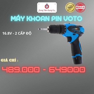 Máy khoan pin 16.8v voto - 2 cấp tốc độ