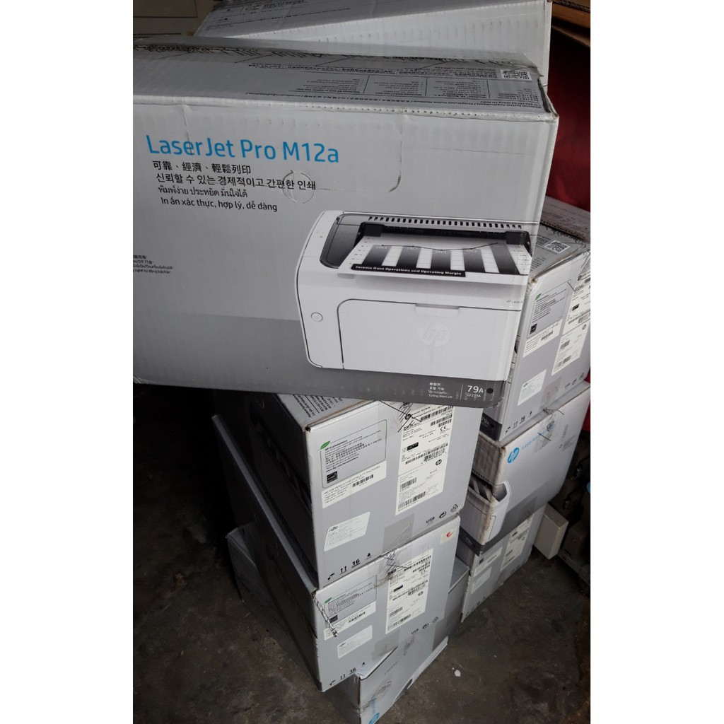  Máy in HP Laser M12a - in laser trắng đen