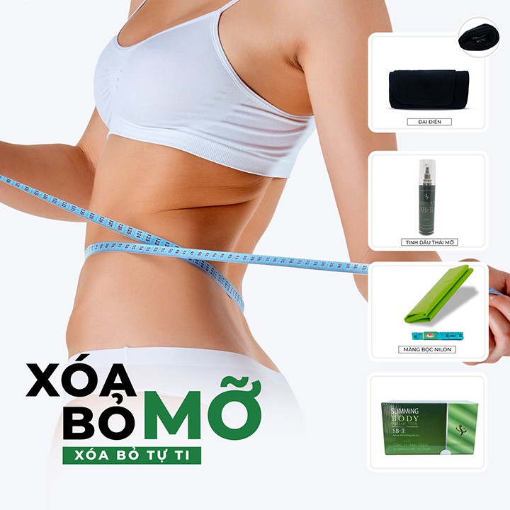 Bộ ủ nóng tan mỡ Slimming Body 2, Bộ quấn nóng đai điện cải tiến Zuka Beauty thải mỡ thừa lại vòng eo thon gọn