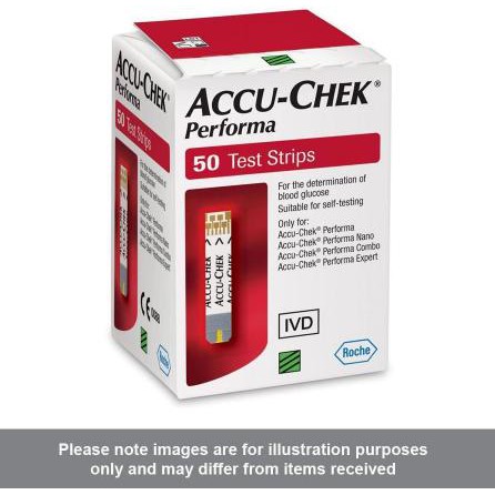 [Chính Hãng] Que thử đường huyết AccuChek Performa, hộp 50 que