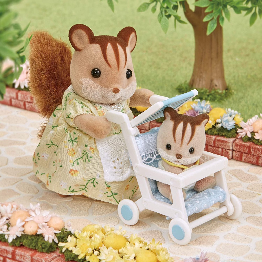 Sylvanian Families Xe Đẩy Em Bé Baby Stroller