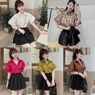 Áo sơ mi tay phồng